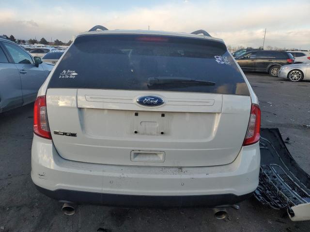 2FMDK3GC7DBB25462 - 2013 FORD EDGE SE WHITE photo 6