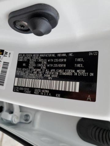 5TDGZRAH9NS121711 - 2022 TOYOTA HIGHLANDER XLE WHITE photo 14