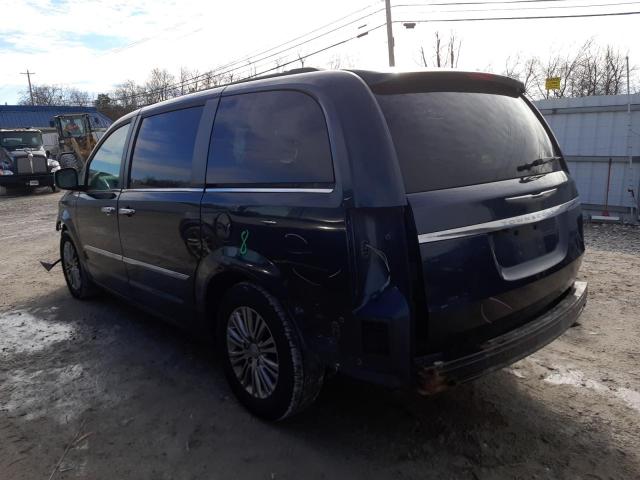 2C4RC1CG1DR734686 - 2013 CHRYSLER TOWN & COU TOURING L BLUE photo 2