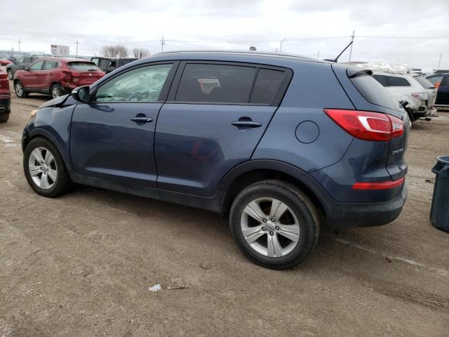 KNDPB3A22D7371264 - 2013 KIA SPORTAGE BASE BLUE photo 2