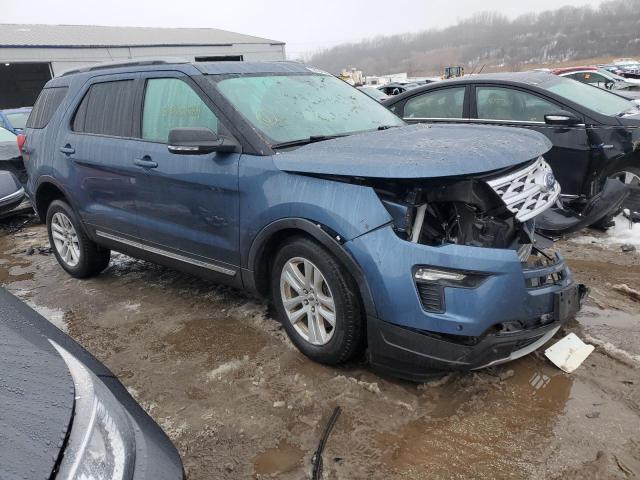 1FM5K8D81KGA50152 - 2019 FORD EXPLORER XLT BLUE photo 4