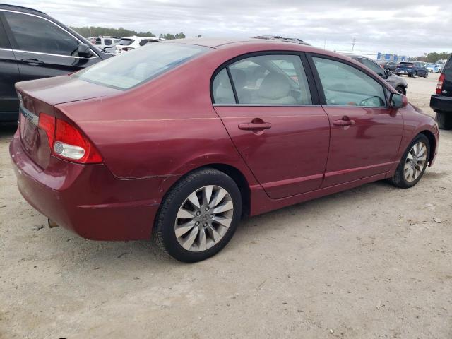 19XFA16899E028345 - 2009 HONDA CIVIC EX MAROON photo 3