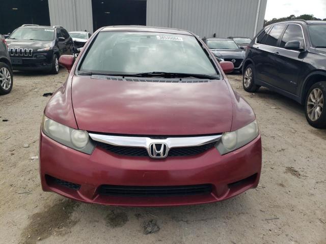 19XFA16899E028345 - 2009 HONDA CIVIC EX MAROON photo 5