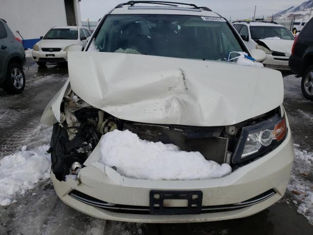 5FNRL5H64FB032688 - 2015 HONDA ODYSSEY EXL WHITE photo 5