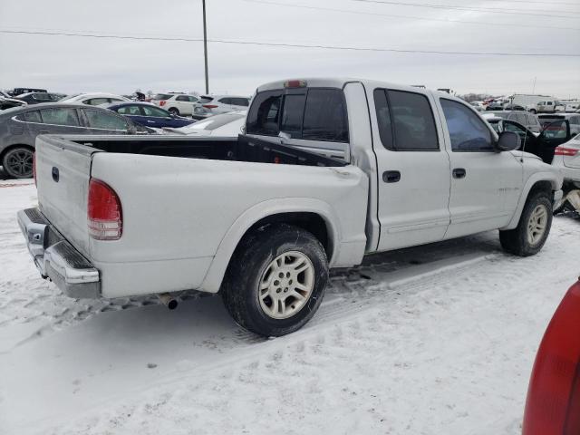 1B7HL48N02S561209 - 2002 DODGE DAKOTA QUAD SLT SILVER photo 3