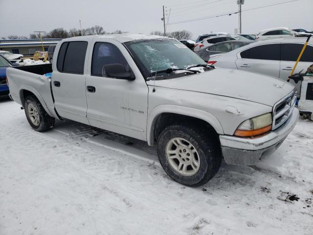 1B7HL48N02S561209 - 2002 DODGE DAKOTA QUAD SLT SILVER photo 4