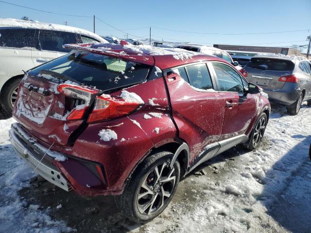 JTNKHMBX9J1003926 - 2018 TOYOTA C-HR XLE MAROON photo 3