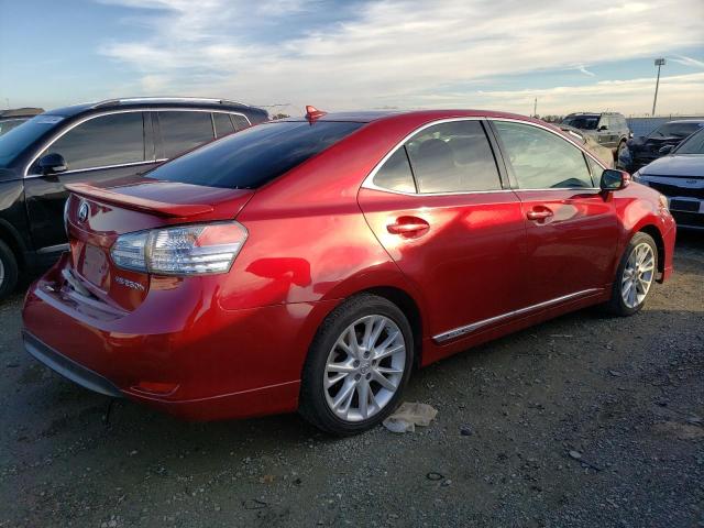 JTHBB1BA7A2005263 - 2010 LEXUS HS 250H RED photo 3