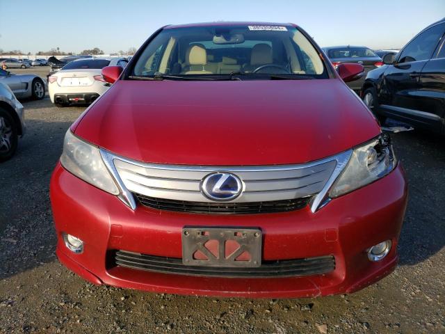 JTHBB1BA7A2005263 - 2010 LEXUS HS 250H RED photo 5