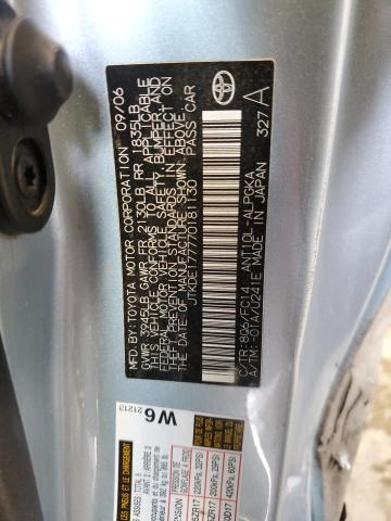 JTKDE177770181130 - 2007 TOYOTA SCION TC 蓝色 照片 12