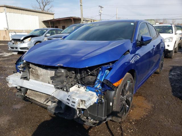 2HGFC2F88LH559131 - 2020 HONDA CIVIC SPORT 蓝色 照片 2