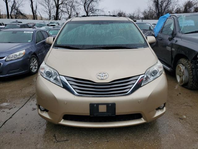 5TDYK3DC6ES425018 - 2014 TOYOTA SIENNA XLE BEIGE photo 5