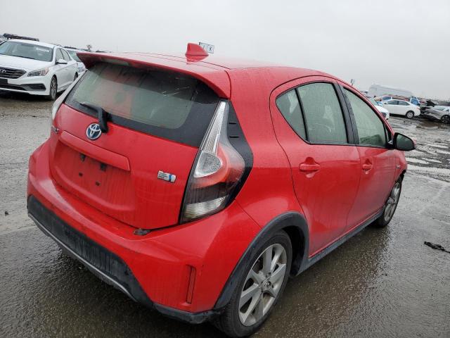 JTDKDTB30J1604052 - 2018 TOYOTA PRIUS C RED photo 3