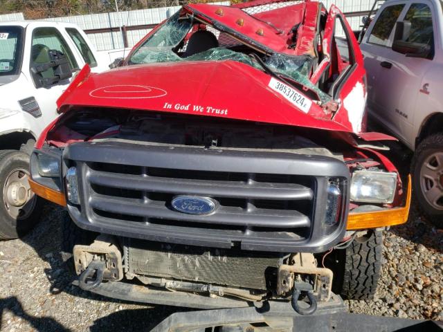 1FDWF33S51ED15237 - 2001 FORD F350 SUPER DUTY RED photo 11