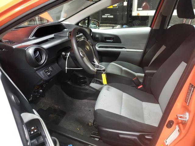 JTDKDTB39E1072094 - 2014 TOYOTA PRIUS C ORANGE photo 7