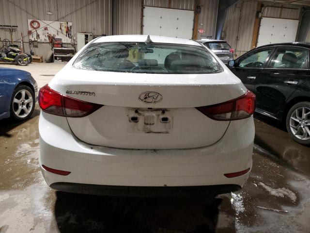 5NPDH4AE0FH622184 - 2015 HYUNDAI ELANTRA SE WHITE photo 6