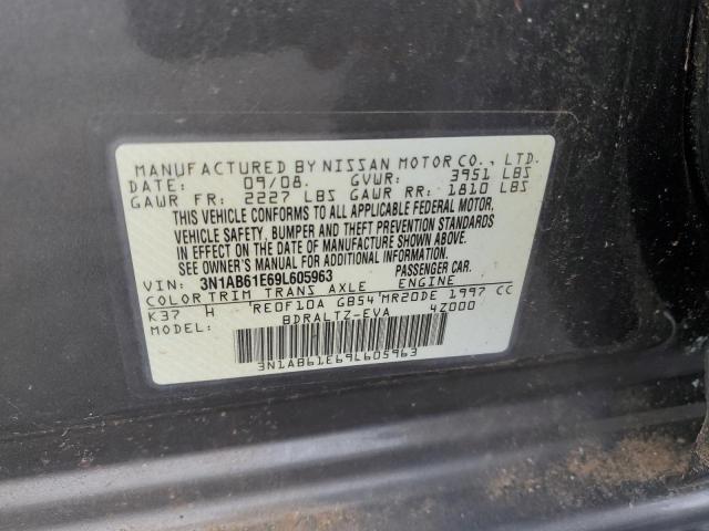 3N1AB61E69L605963 - 2009 NISSAN SENTRA 2.0 BROWN photo 12