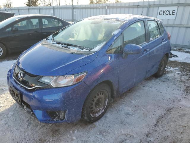 3HGGK5H8XFM106964 - 2015 HONDA FIT EX BLUE photo 1