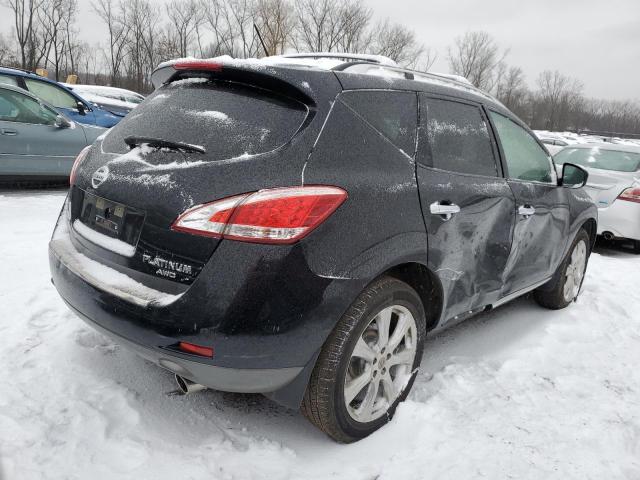 JN8AZ1MW1CW209249 - 2012 NISSAN MURANO S BLACK photo 3