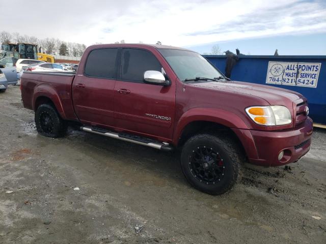 5TBDT48134S436852 - 2004 TOYOTA TUNDRA DOUBLE CAB LIMITED BURGUNDY photo 4