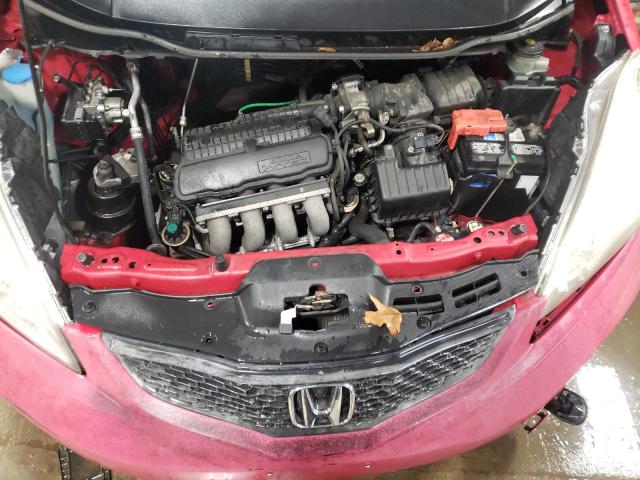 JHMGE8H4XAC040381 - 2010 HONDA FIT SPORT RED photo 11