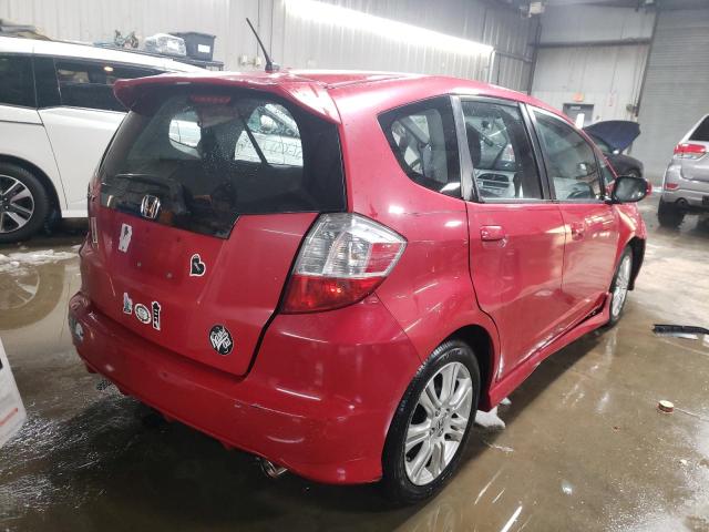 JHMGE8H4XAC040381 - 2010 HONDA FIT SPORT RED photo 3