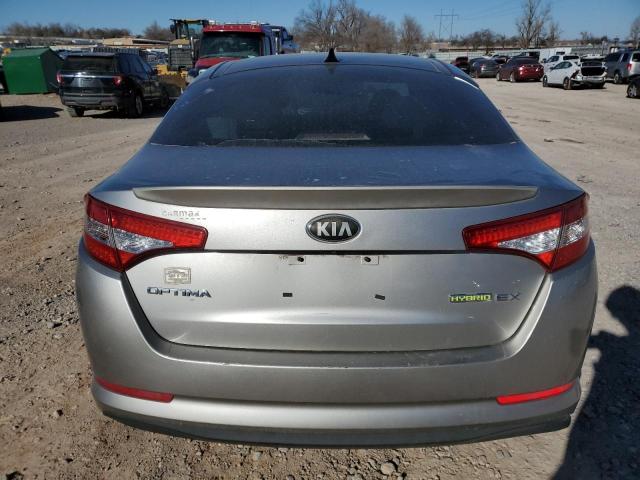 KNAGM4AD0D5039916 - 2013 KIA OPTIMA HYBRID SILVER photo 6