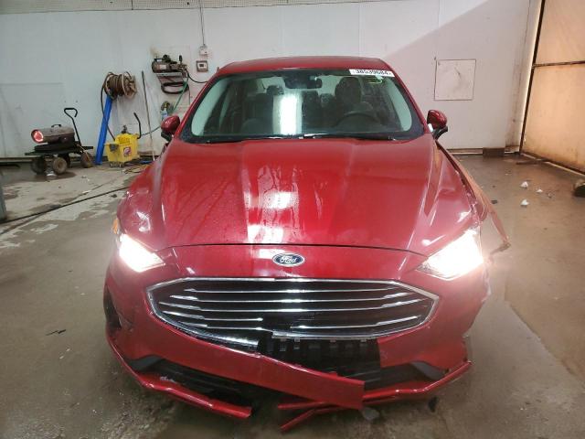 3FA6P0HD9LR125277 - 2020 FORD FUSION SE RED photo 5