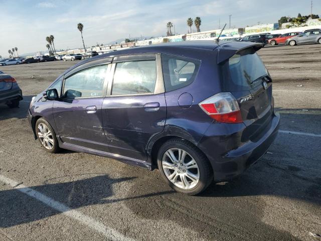 JHMGE88679S041037 - 2009 HONDA FIT SPORT BLUE photo 2