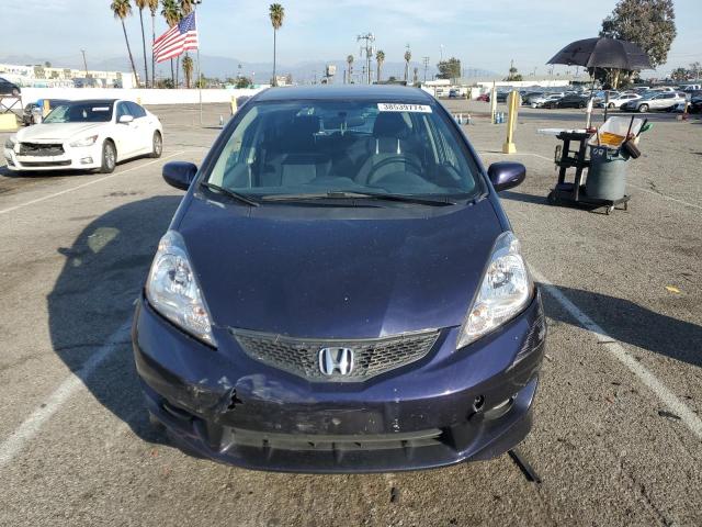 JHMGE88679S041037 - 2009 HONDA FIT SPORT BLUE photo 5