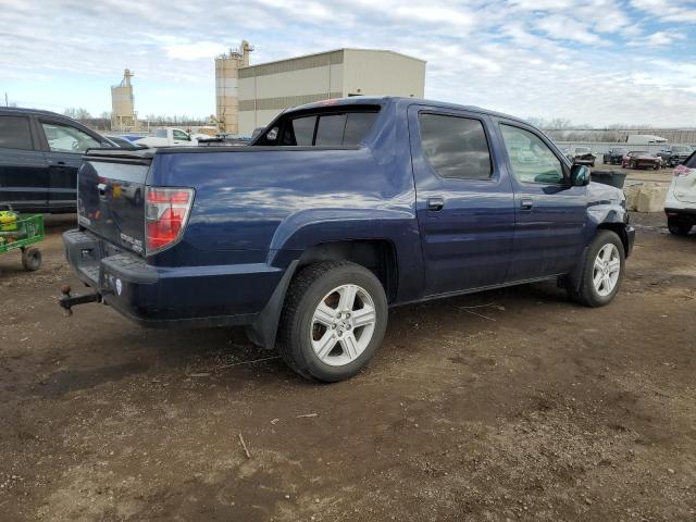 5FPYK1F57EB003208 - 2014 HONDA RIDGELINE RTL BLUE photo 3