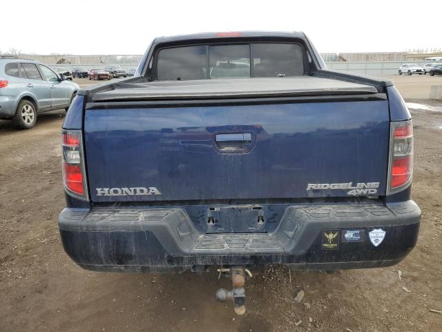 5FPYK1F57EB003208 - 2014 HONDA RIDGELINE RTL BLUE photo 6