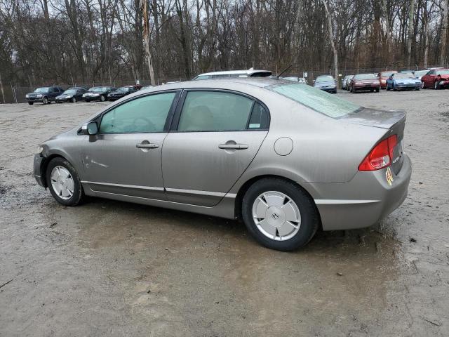 JHMFA36268S019023 - 2008 HONDA CIVIC HYBRID SILVER photo 2