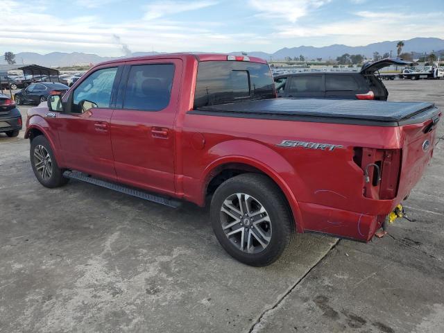 1FTEW1CP4LKD18778 - 2020 FORD F150 SUPERCREW RED photo 2