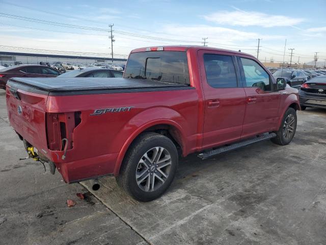1FTEW1CP4LKD18778 - 2020 FORD F150 SUPERCREW RED photo 3