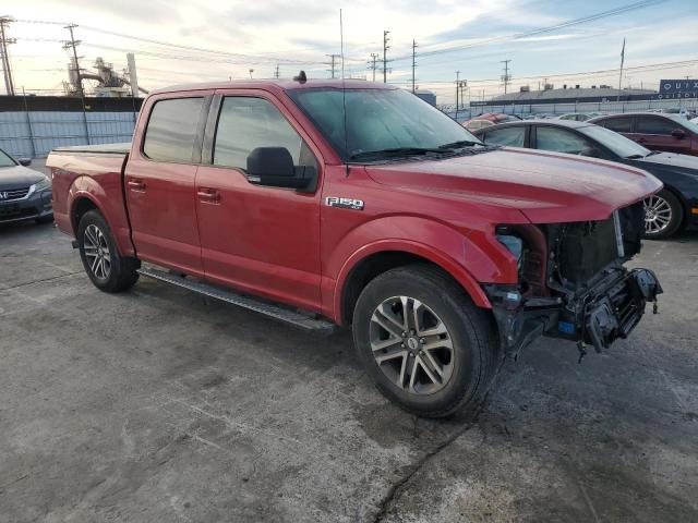 1FTEW1CP4LKD18778 - 2020 FORD F150 SUPERCREW RED photo 4