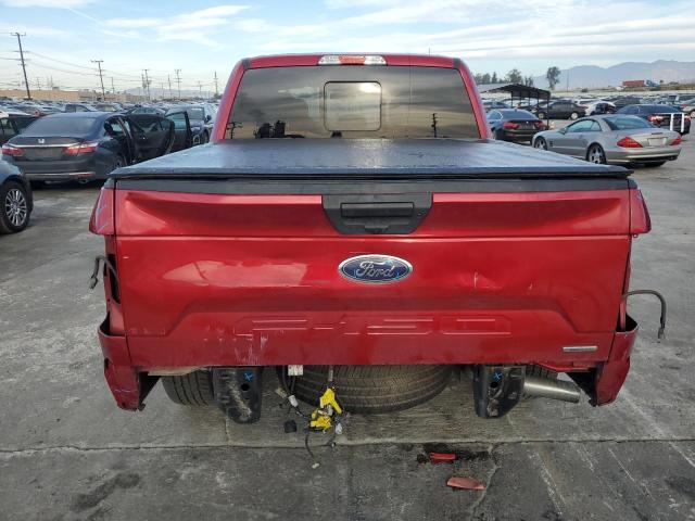 1FTEW1CP4LKD18778 - 2020 FORD F150 SUPERCREW RED photo 6