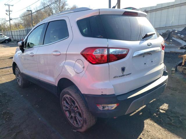 MAJ6P1WL7JC249575 - 2018 FORD ECOSPORT TITANIUM WHITE photo 2