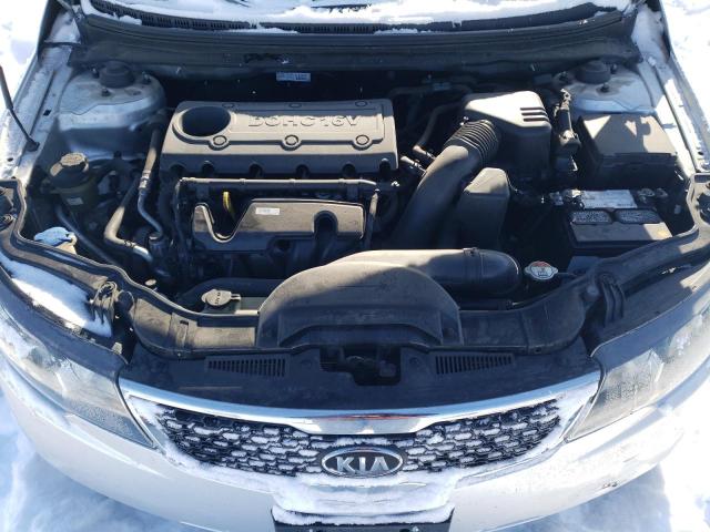 KNAFU4A27D5735635 - 2013 KIA FORTE EX SILVER photo 11