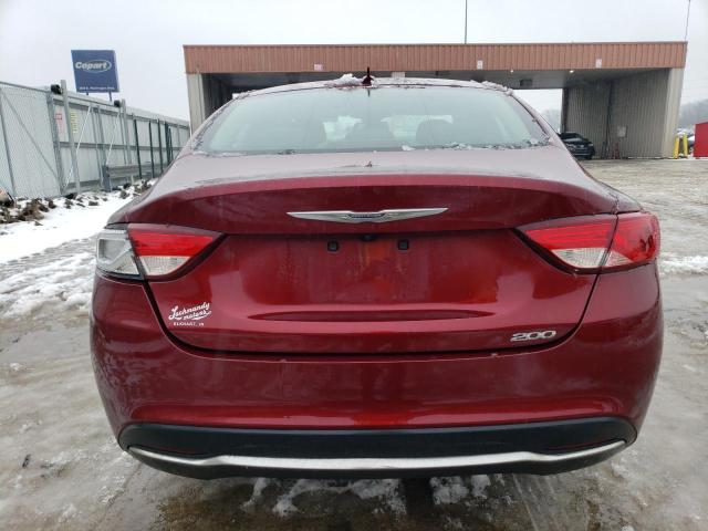 1C3CCCAB4GN168506 - 2016 CHRYSLER 200 LIMITED RED photo 6