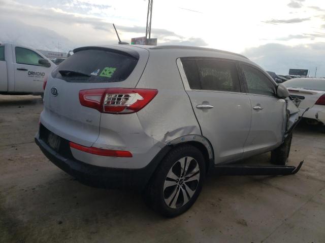 KNDPCCA20B7078523 - 2011 KIA SPORTAGE EX SILVER photo 3