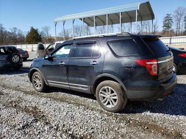 1FM5K8D85DGB60155 - 2013 FORD EXPLORER XLT BLACK photo 2