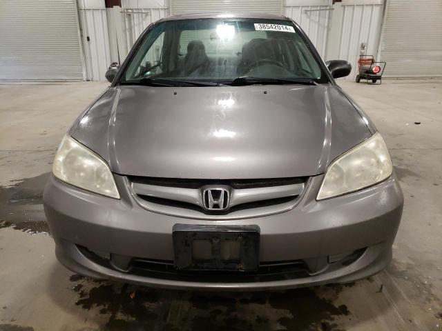 1HGES15555L028247 - 2005 HONDA CIVIC LX SILVER photo 5