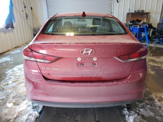 KMHD84LF2HU061433 - 2017 HYUNDAI ELANTRA SE RED photo 6