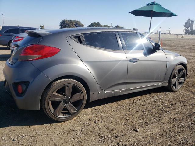 KMHTC6AE8DU109401 - 2013 HYUNDAI VELOSTER TURBO GRAY photo 3