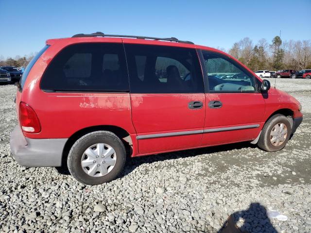 2P4GP25G0XR397121 - 1999 PLYMOUTH VOYAGER RED photo 3