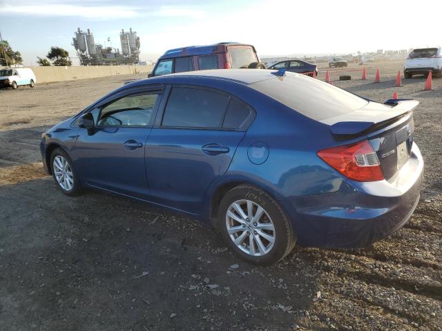 19XFB2F88CE353286 - 2012 HONDA CIVIC EX BLUE photo 2