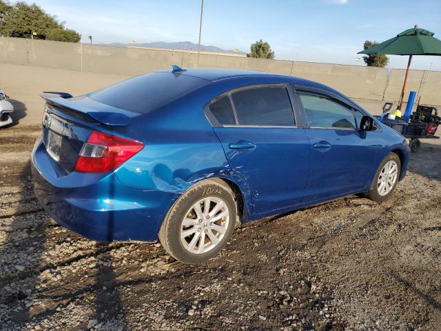 19XFB2F88CE353286 - 2012 HONDA CIVIC EX BLUE photo 3