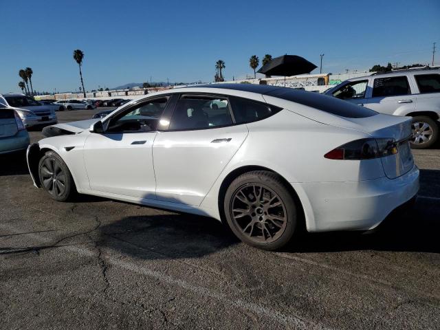 5YJSA1E59NF469984 - 2022 TESLA MODEL S WHITE photo 2