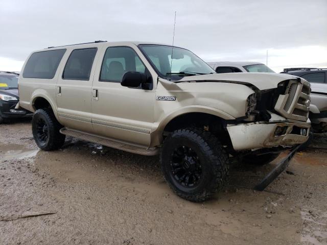 1FMNU43S75ED42615 - 2005 FORD EXCURSION LIMITED BEIGE photo 4